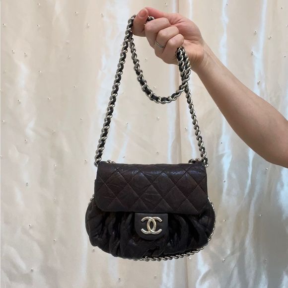 CHANEL Handbags - 🚫SOLD🚫CHANEL Chain Around Leather Crossbody Bag